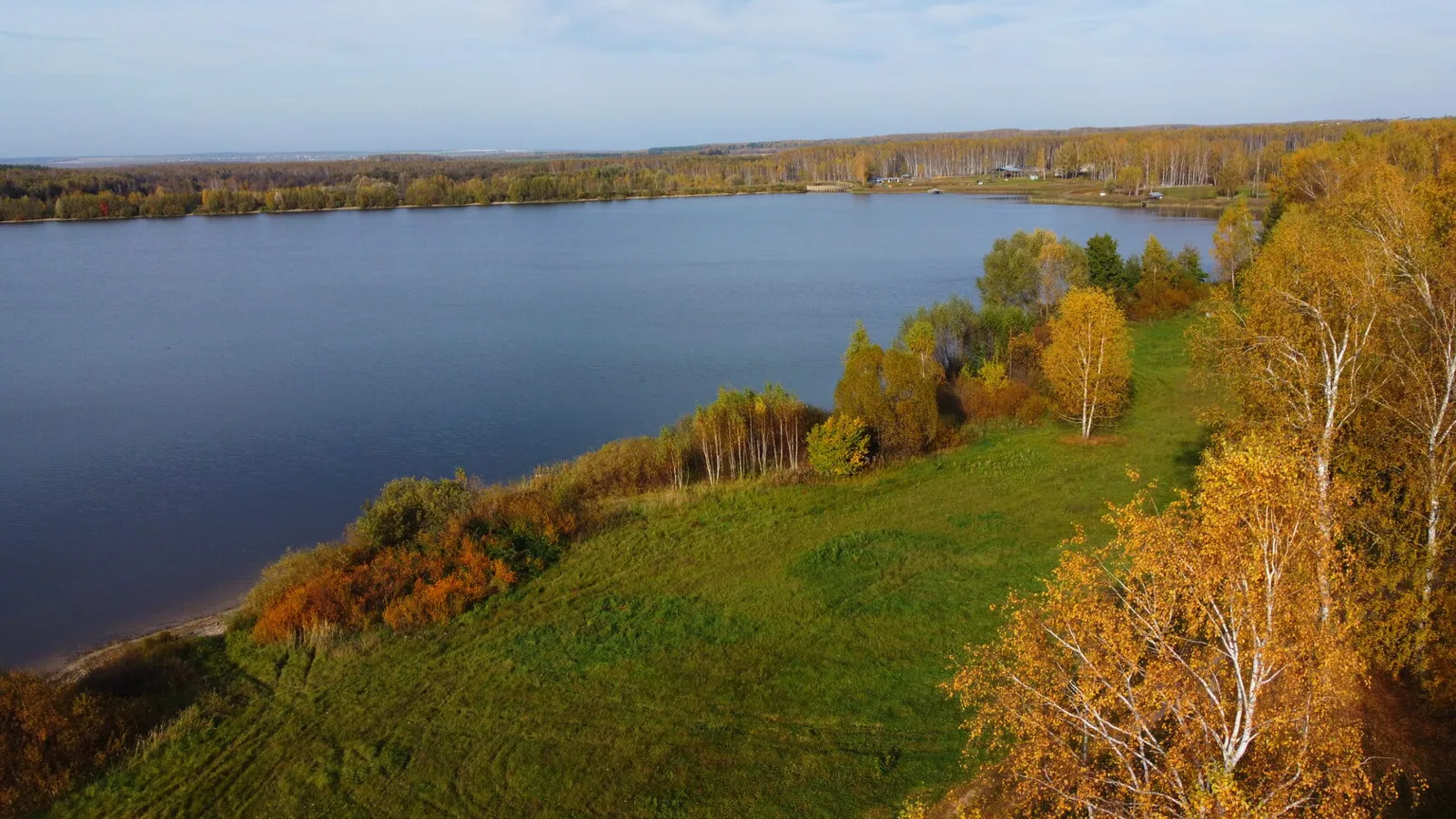 Чижковское озеро с высоты